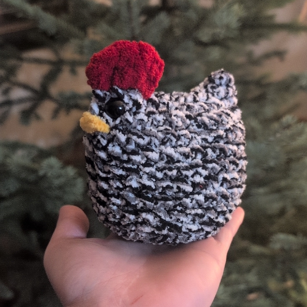 Crocheted Chicken Plushie